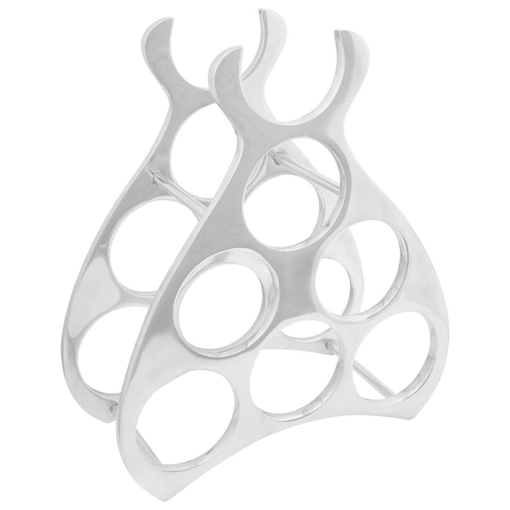 Wijnrek Zilver 32 x 14 x 37,5 cm Aluminium is nu te koop bij PeponiXL, paradijselijk wonen!