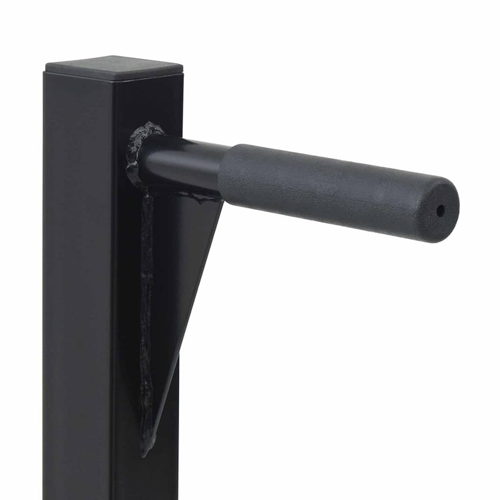 Dip station Zwart 104 x 66.5 x 122 cm Poedergecoat staal is nu te koop bij PeponiXL, paradijselijk wonen!