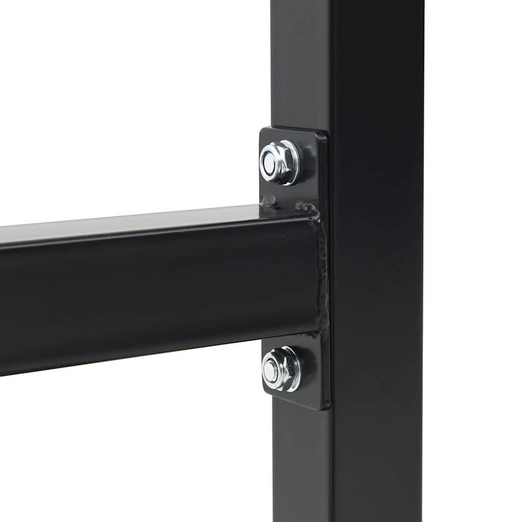 Dip station Zwart 104 x 66.5 x 122 cm Poedergecoat staal is nu te koop bij PeponiXL, paradijselijk wonen!