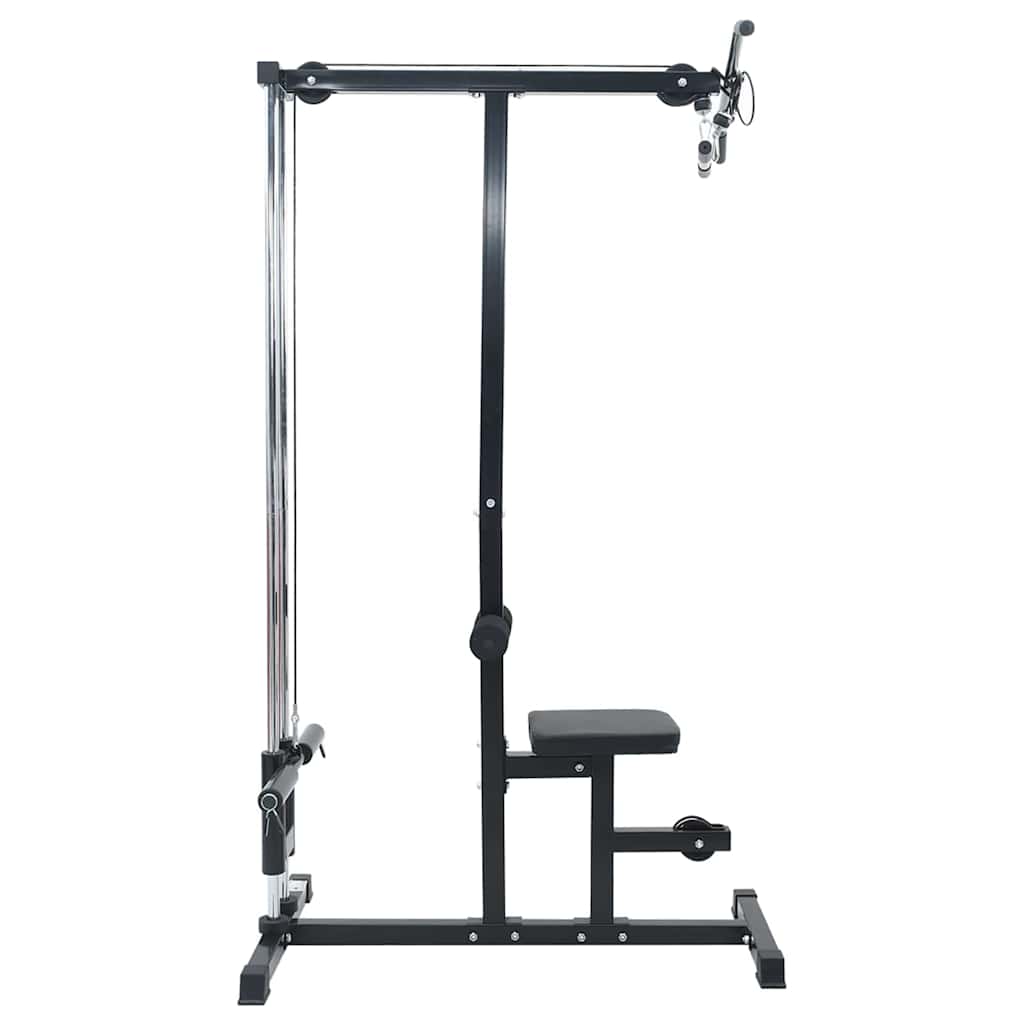 Lat pulldown machine Zwart 110 x 70 x 187 cm Poedergecoat staal is nu te koop bij PeponiXL, paradijselijk wonen!