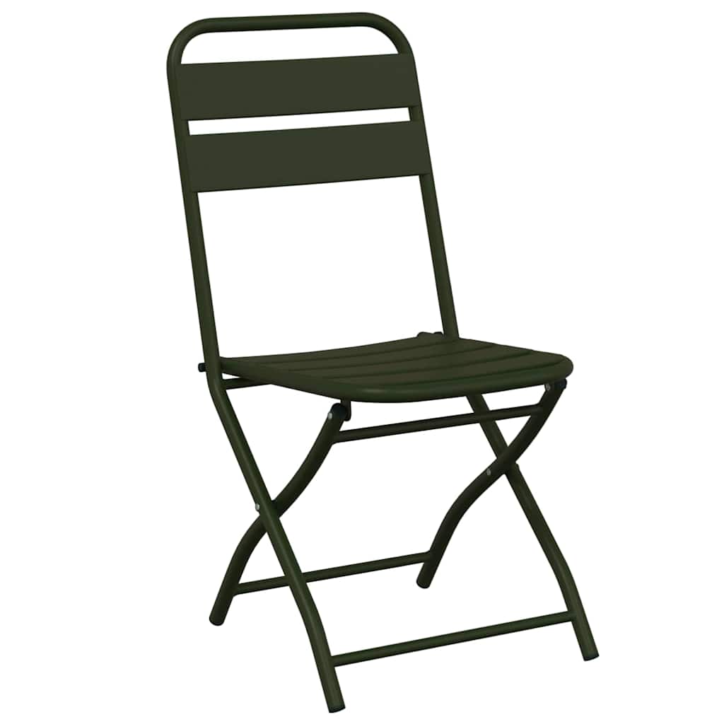 Tuin Opvouwbare Stoel 2 pcs Groen 42 x 52 x 82 cm is nu te koop bij PeponiXL, paradijselijk wonen!
