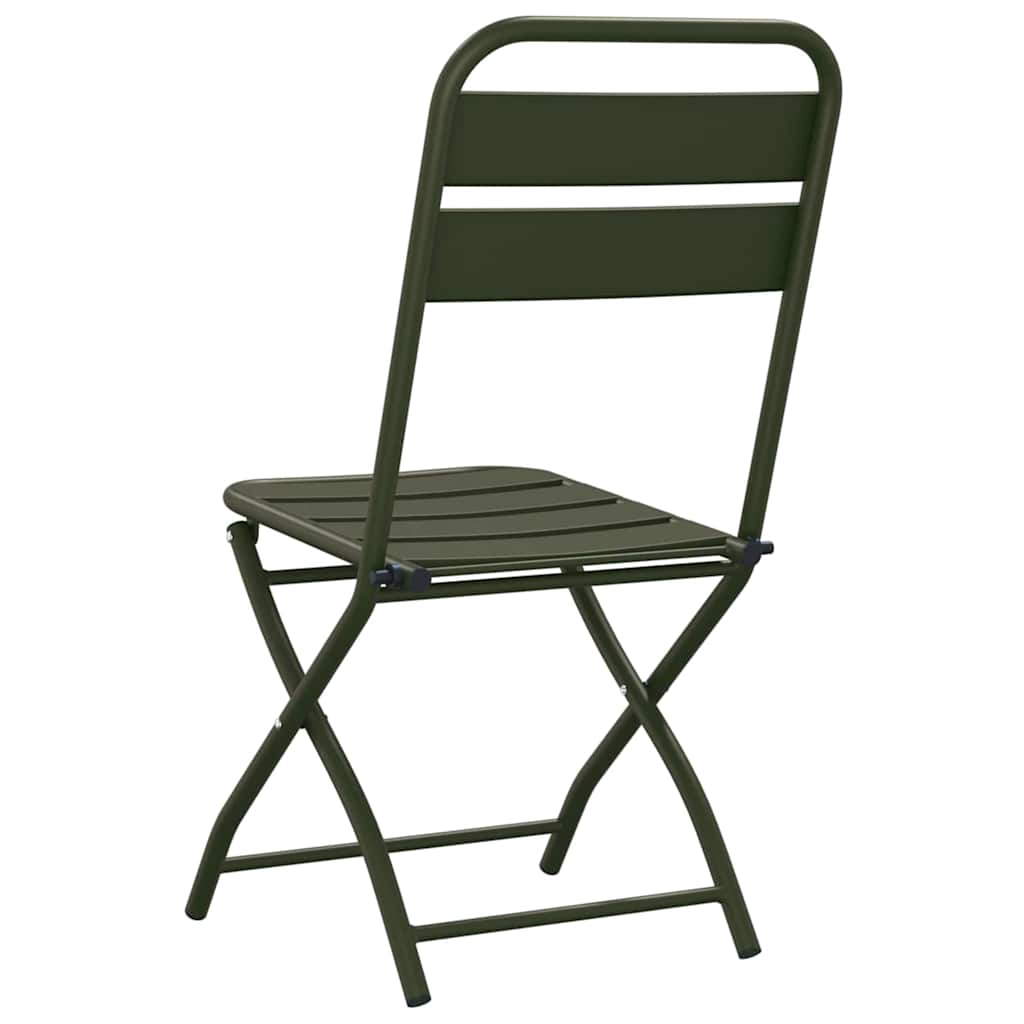 Tuin Opvouwbare Stoel 2 pcs Groen 42 x 52 x 82 cm is nu te koop bij PeponiXL, paradijselijk wonen!