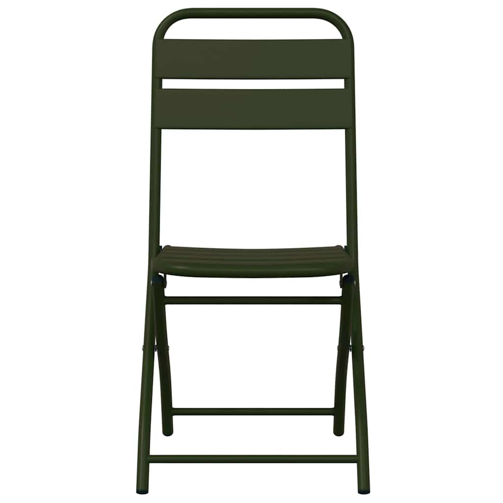 Tuin Opvouwbare Stoel 2 pcs Groen 42 x 52 x 82 cm is nu te koop bij PeponiXL, paradijselijk wonen!