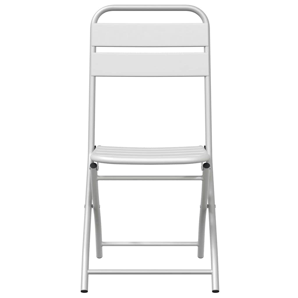 Tuin Opvouwbare Stoel 2 pcs Wit 42 x 52 x 82 cm is nu te koop bij PeponiXL, paradijselijk wonen!