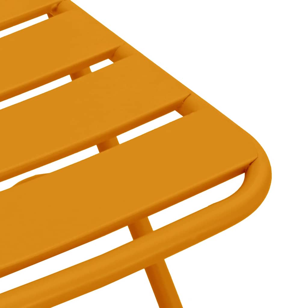 Tuin Opvouwbare Stoel 2 pcs Mosterdgeel 42 x 52 x 82 cm is nu te koop bij PeponiXL, paradijselijk wonen!