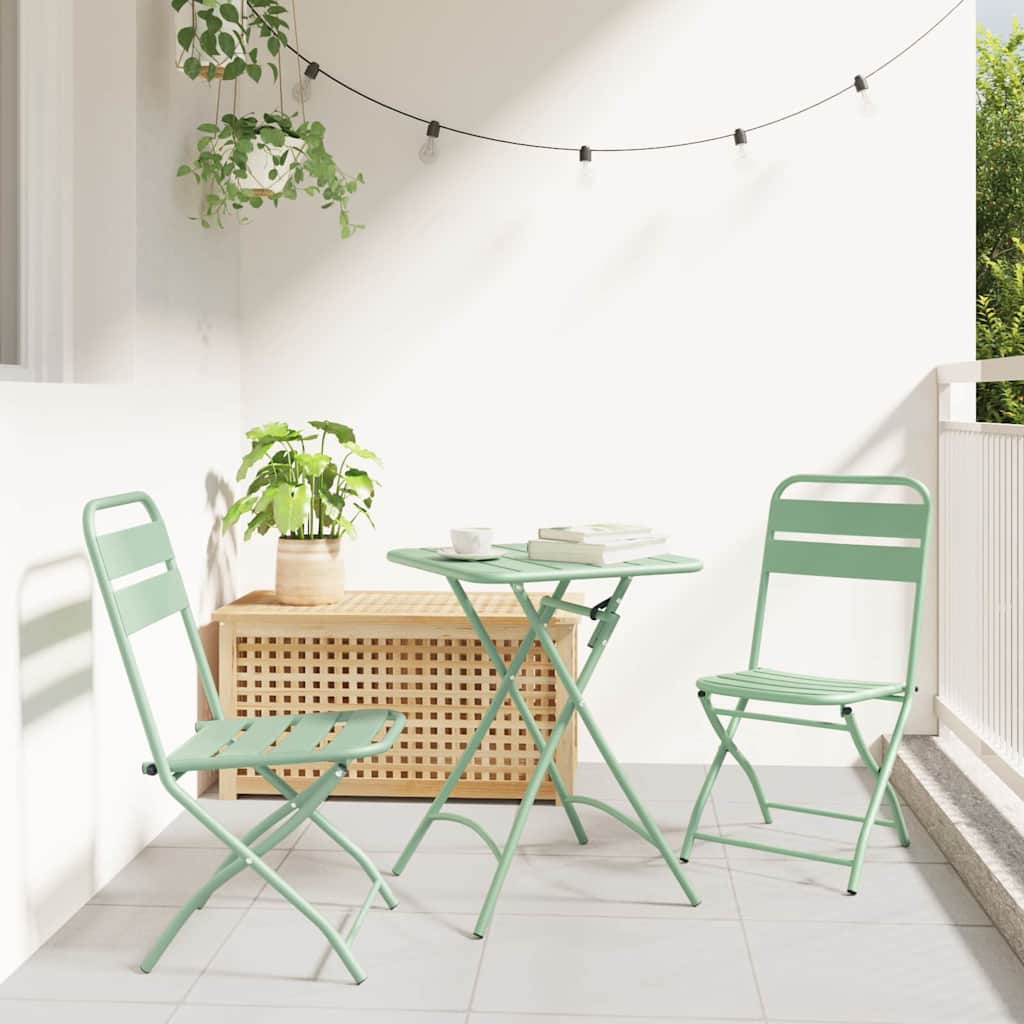 Tuin Opvouwbare Stoel 2 pcs Licht muntgroen 42 x 52 x 82 cm is nu te koop bij PeponiXL, paradijselijk wonen!