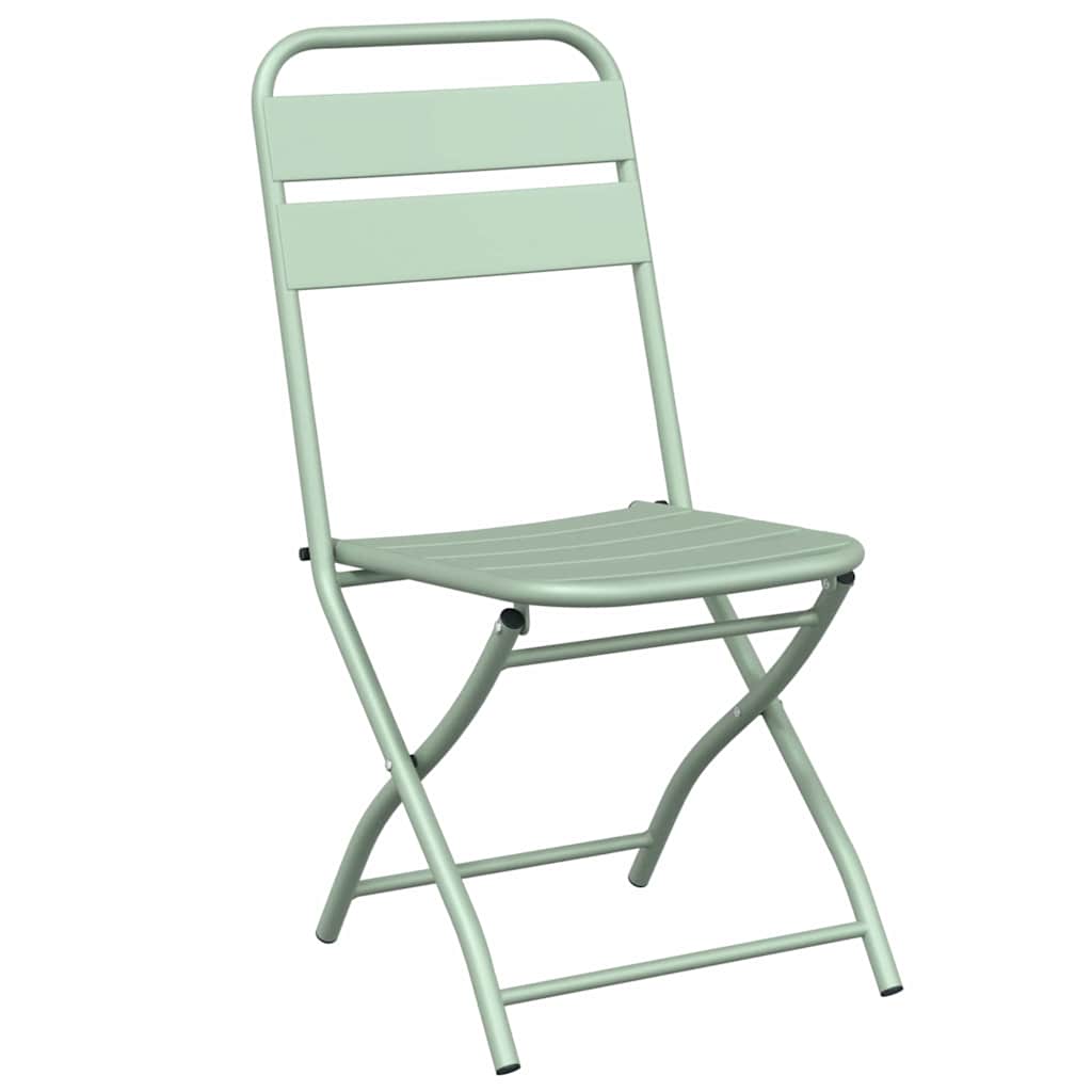 Tuin Opvouwbare Stoel 2 pcs Licht muntgroen 42 x 52 x 82 cm is nu te koop bij PeponiXL, paradijselijk wonen!