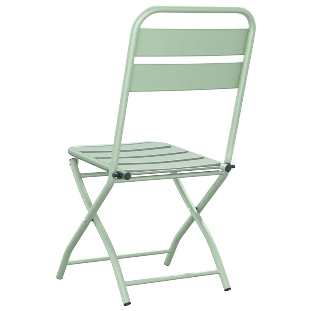 Tuin Opvouwbare Stoel 2 pcs Licht muntgroen 42 x 52 x 82 cm is nu te koop bij PeponiXL, paradijselijk wonen!