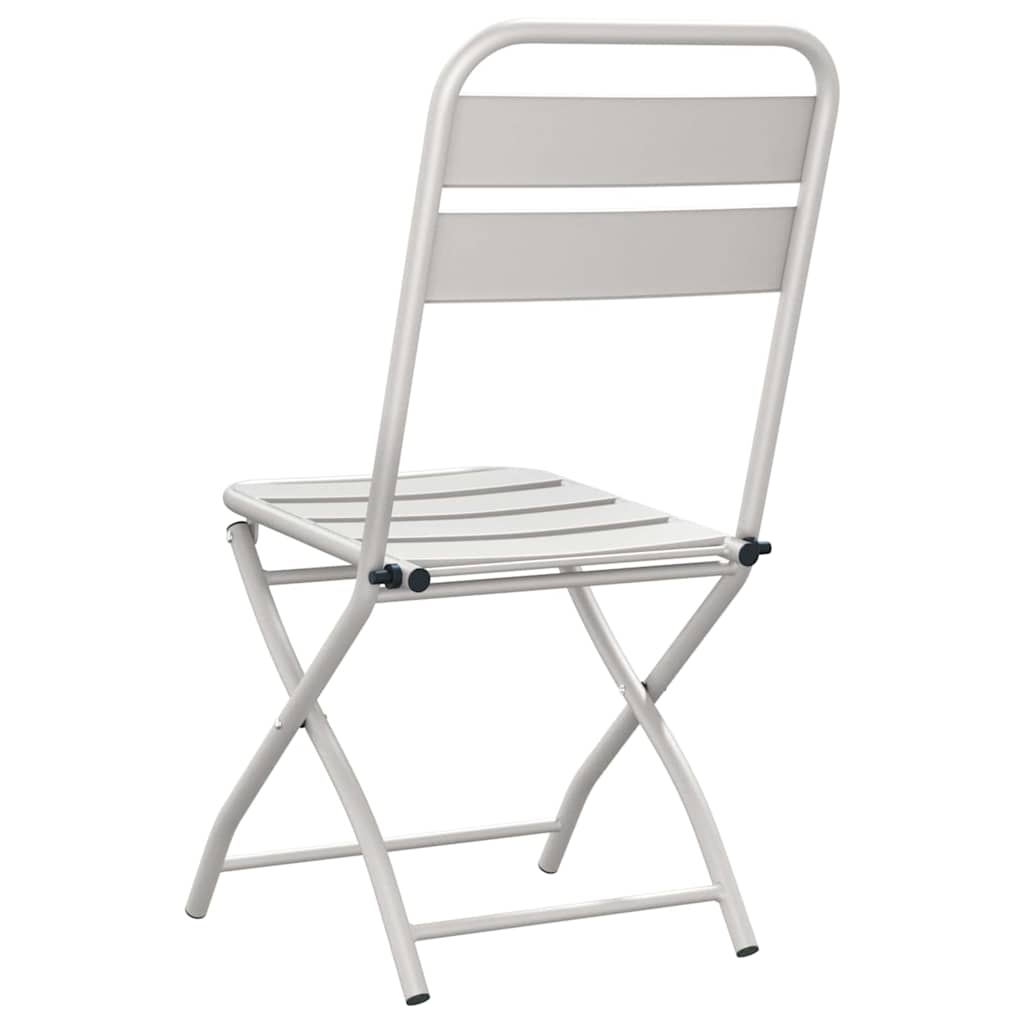 Tuin Opvouwbare Stoel 2 pcs Beige 42 x 52 x 82 cm is nu te koop bij PeponiXL, paradijselijk wonen!
