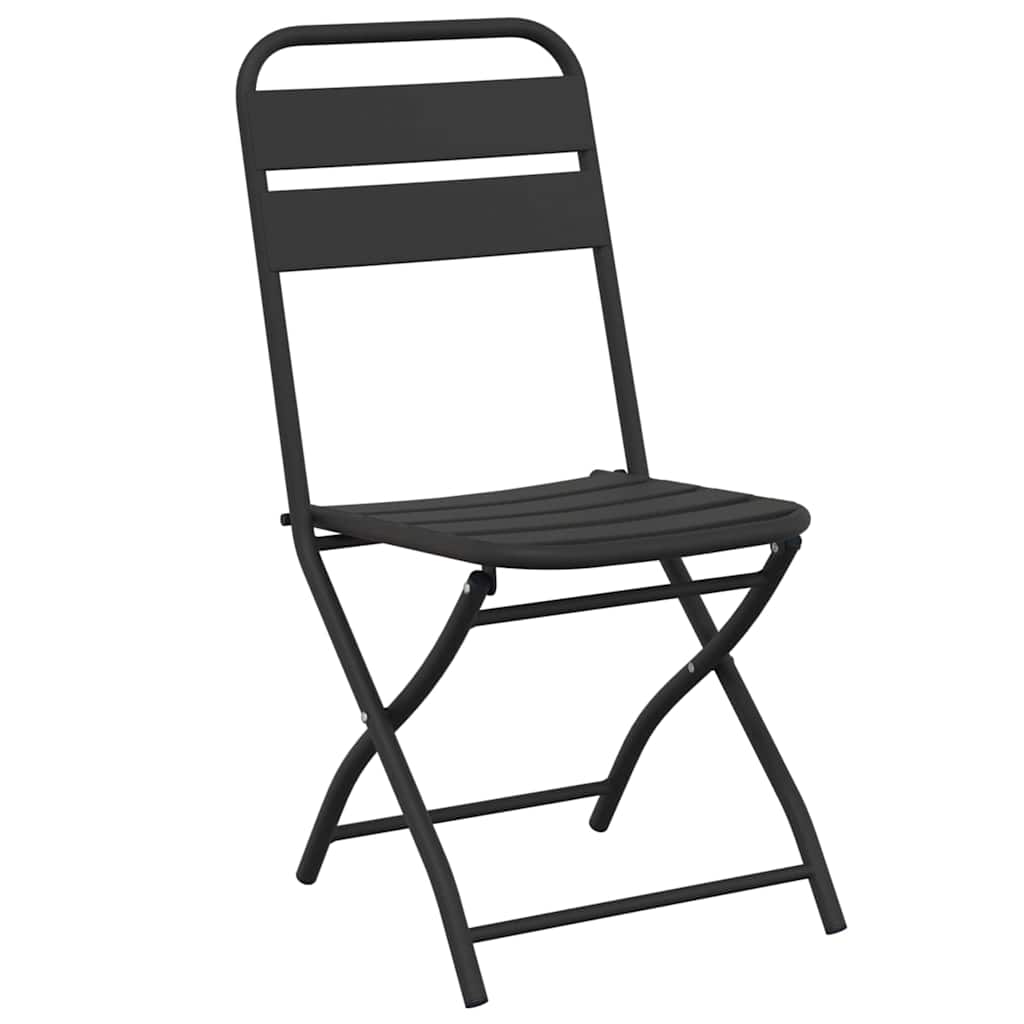 Tuin Opvouwbare Stoel 2 pcs Antraciet 42 x 52 x 82 cm is nu te koop bij PeponiXL, paradijselijk wonen!