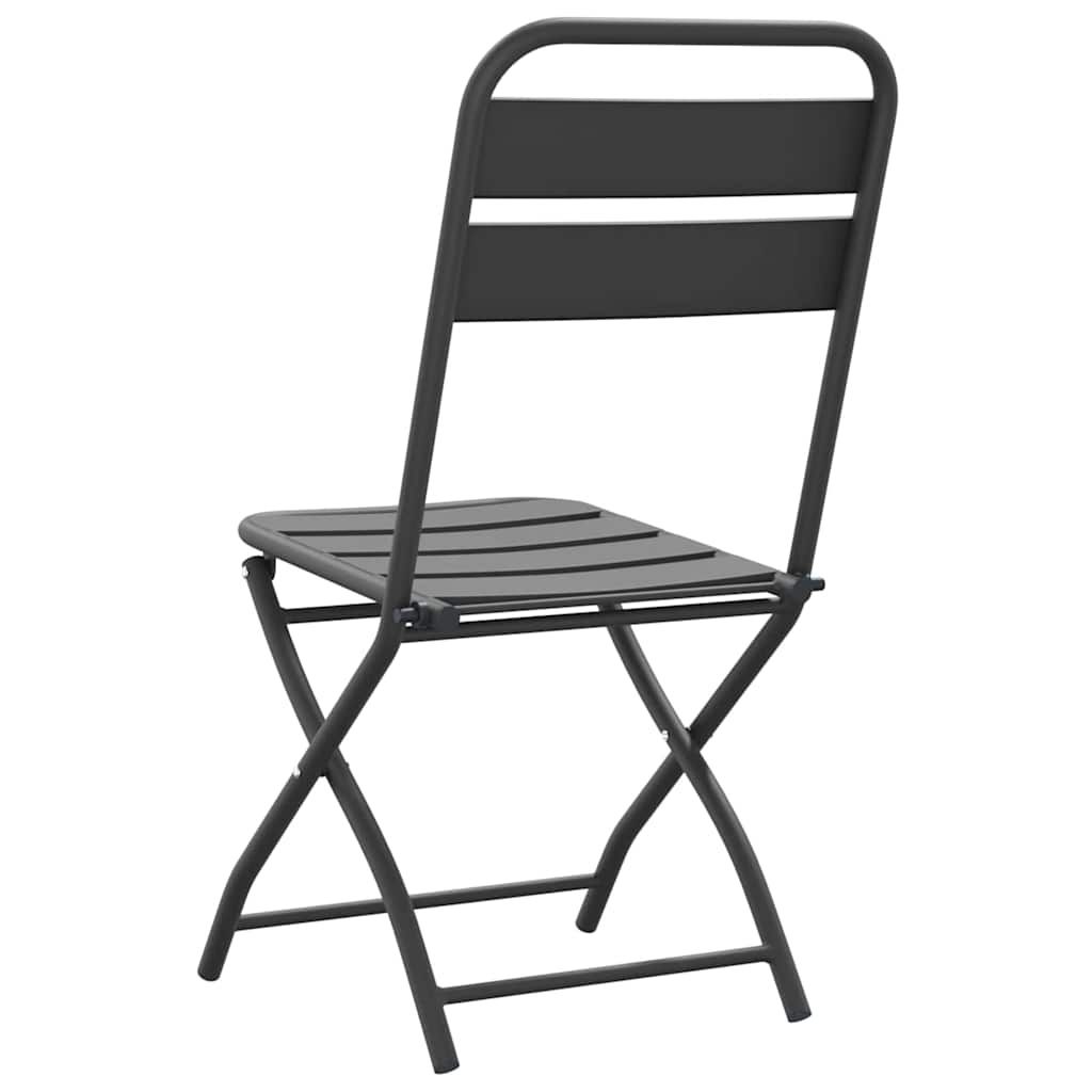 Tuin Opvouwbare Stoel 2 pcs Antraciet 42 x 52 x 82 cm is nu te koop bij PeponiXL, paradijselijk wonen!