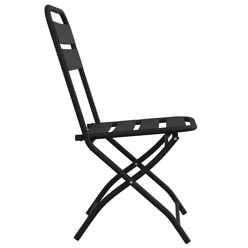 Tuin Opvouwbare Stoel 2 pcs Antraciet 42 x 52 x 82 cm is nu te koop bij PeponiXL, paradijselijk wonen!