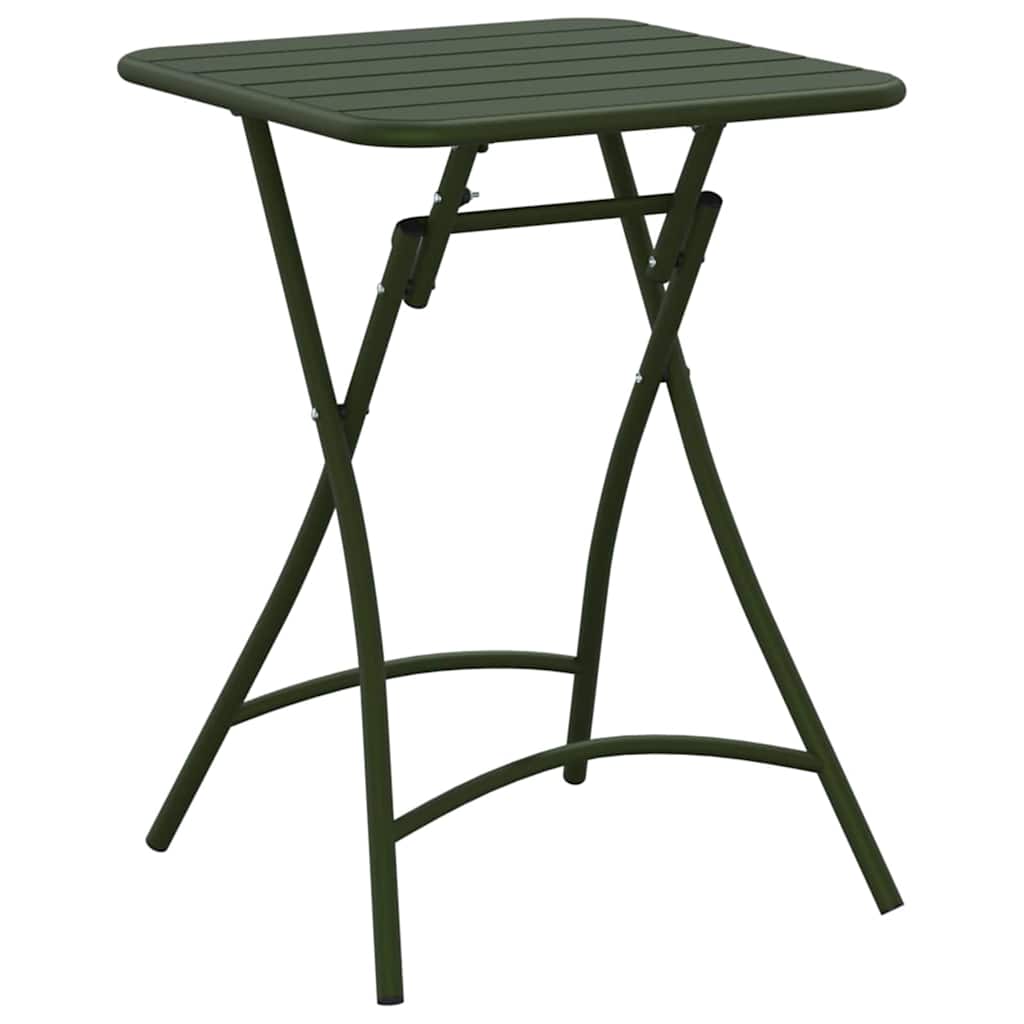 Bistrotafel Donkergroen 55 x 55 x 72,5 cm Poedercoating staal is nu te koop bij PeponiXL, paradijselijk wonen!