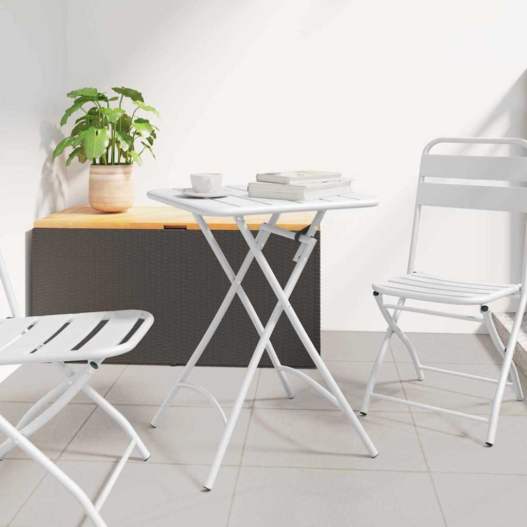 Bistrotafel Wit 55 x 55 x 72,5 cm Poedercoating staal is nu te koop bij PeponiXL, paradijselijk wonen!