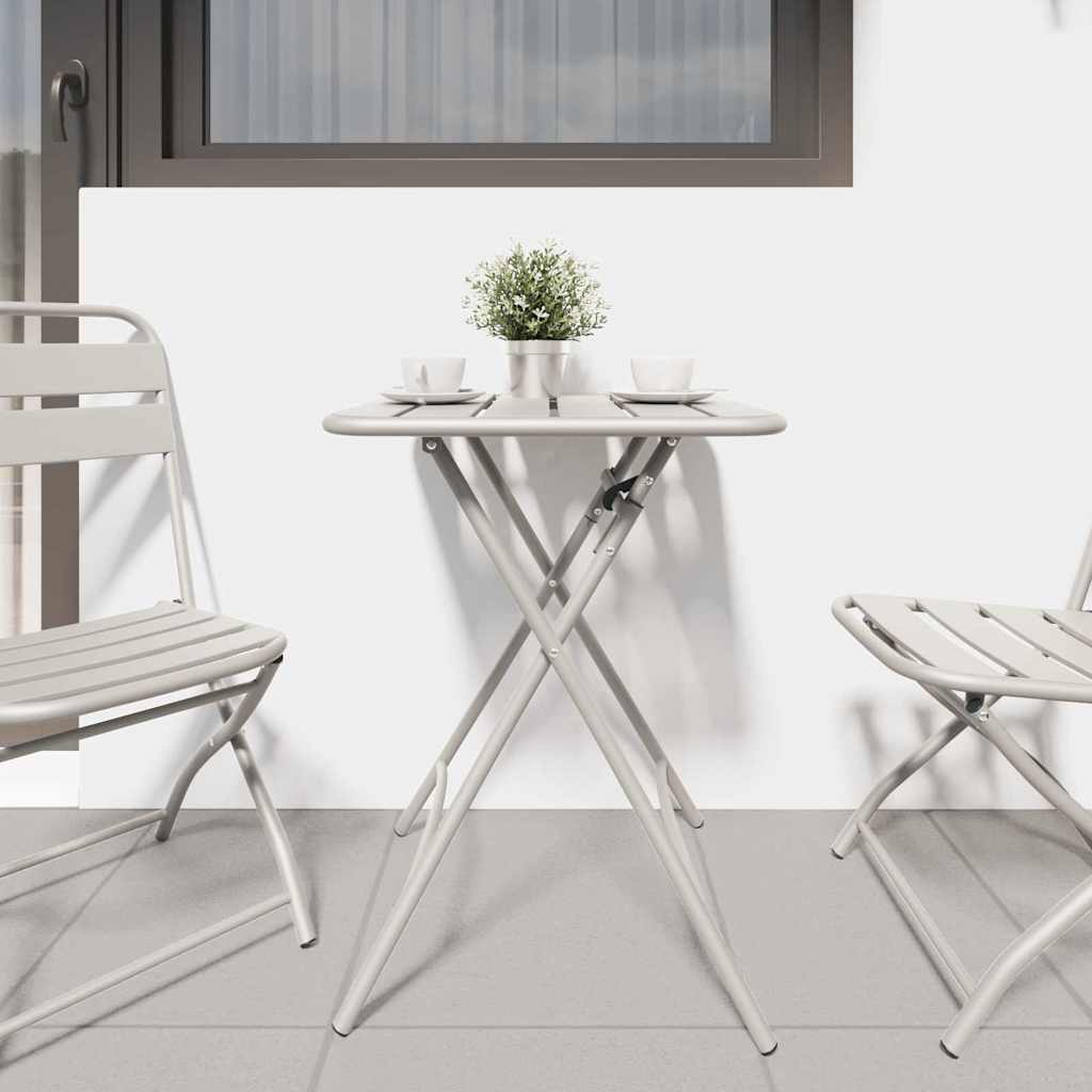 Bistrotafel Beige 55 x 55 x 72,5 cm Poedercoating staal is nu te koop bij PeponiXL, paradijselijk wonen!