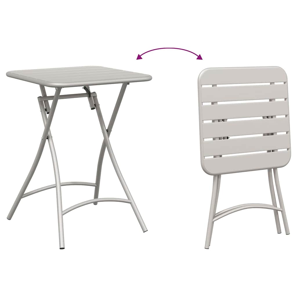 Bistrotafel Beige 55 x 55 x 72,5 cm Poedercoating staal is nu te koop bij PeponiXL, paradijselijk wonen!