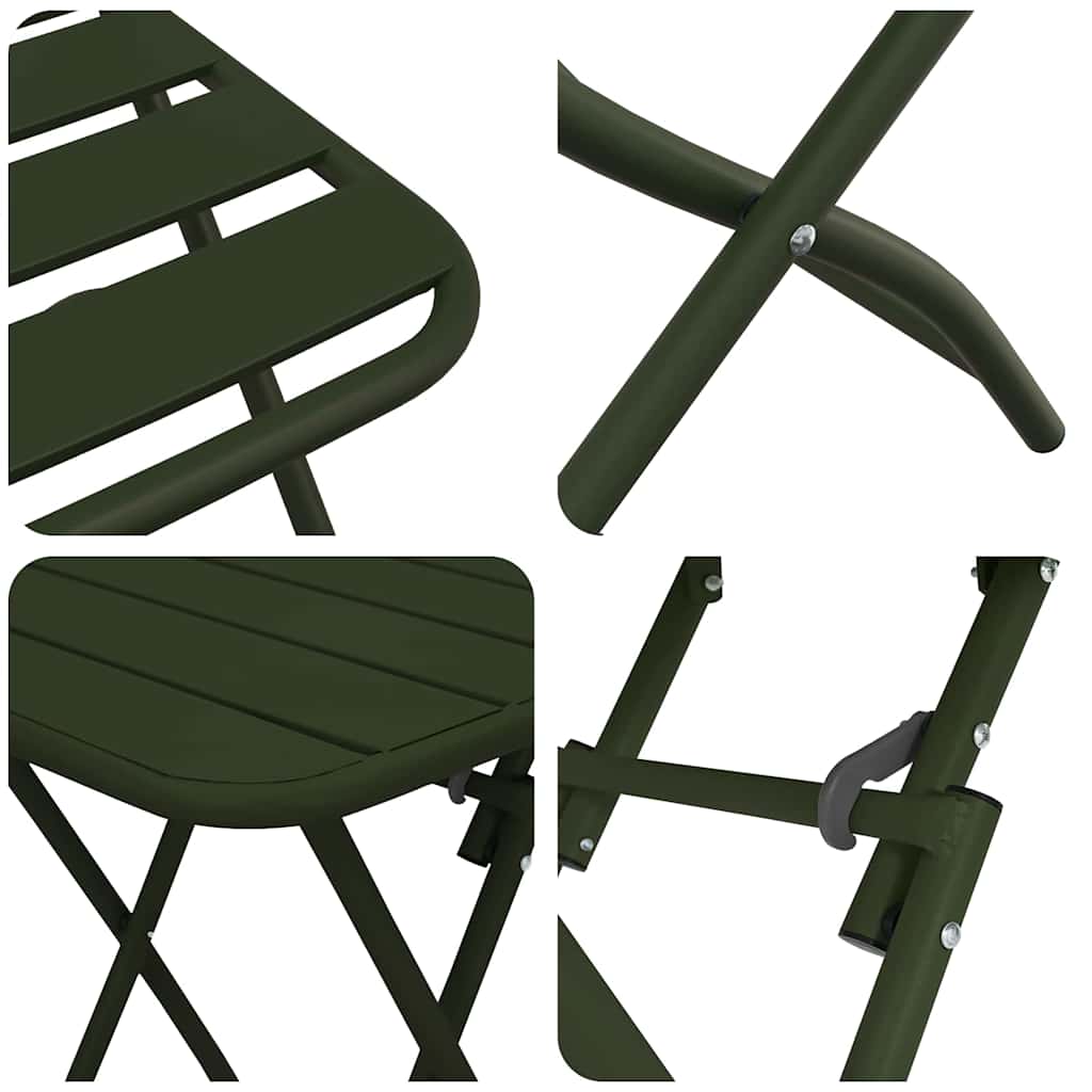 Bistroset 3 pcs Groen Staal is nu te koop bij PeponiXL, paradijselijk wonen!