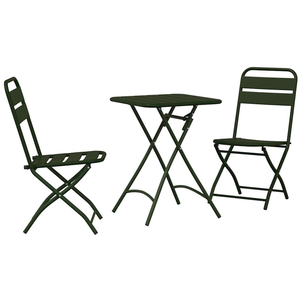 Bistroset 3 pcs Groen Staal is nu te koop bij PeponiXL, paradijselijk wonen!