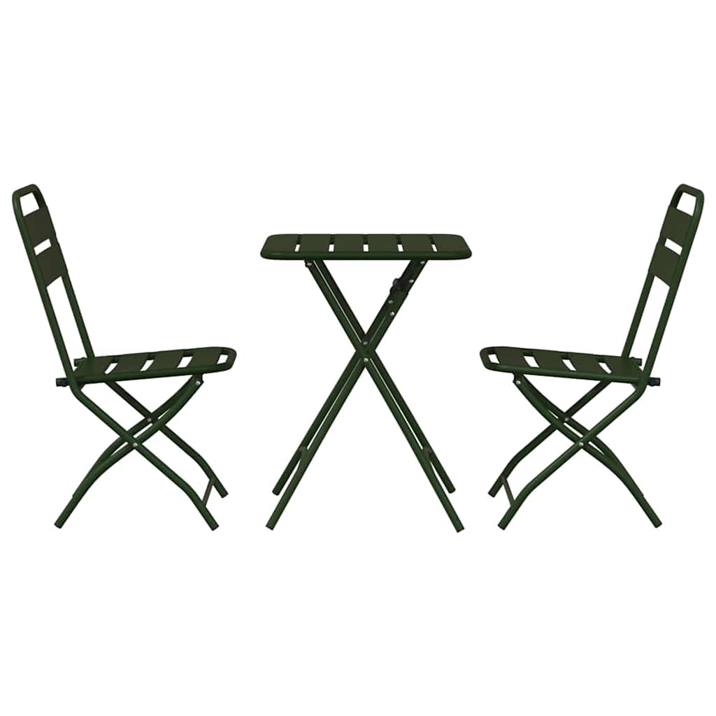 Bistroset 3 pcs Groen Staal is nu te koop bij PeponiXL, paradijselijk wonen!