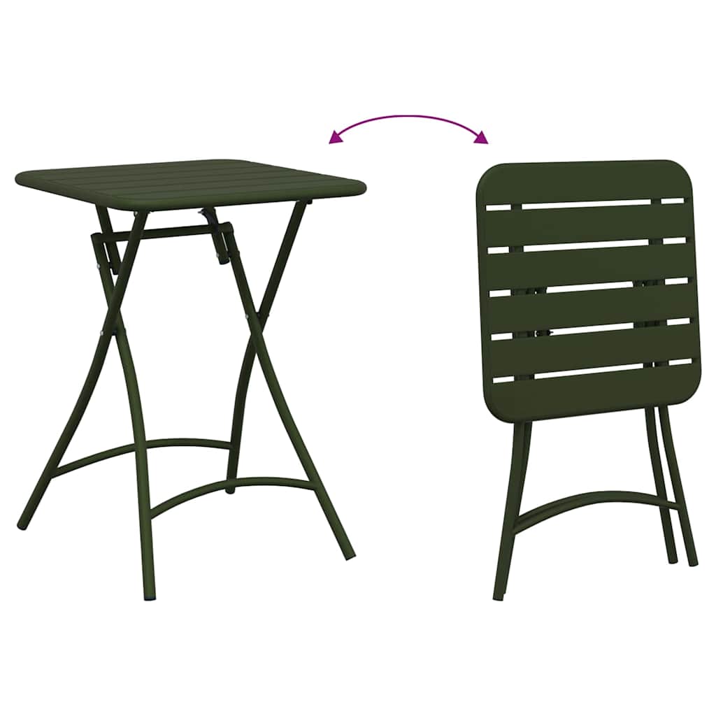 Bistroset 3 pcs Groen Staal is nu te koop bij PeponiXL, paradijselijk wonen!