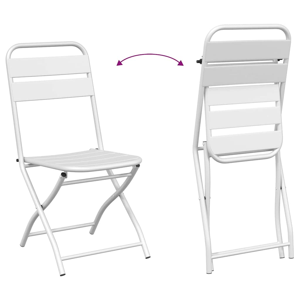 Bistroset 3 pcs Wit Staal is nu te koop bij PeponiXL, paradijselijk wonen!