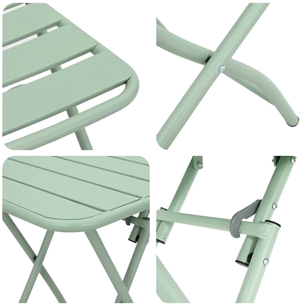 Bistroset 3 pcs Groen Staal is nu te koop bij PeponiXL, paradijselijk wonen!