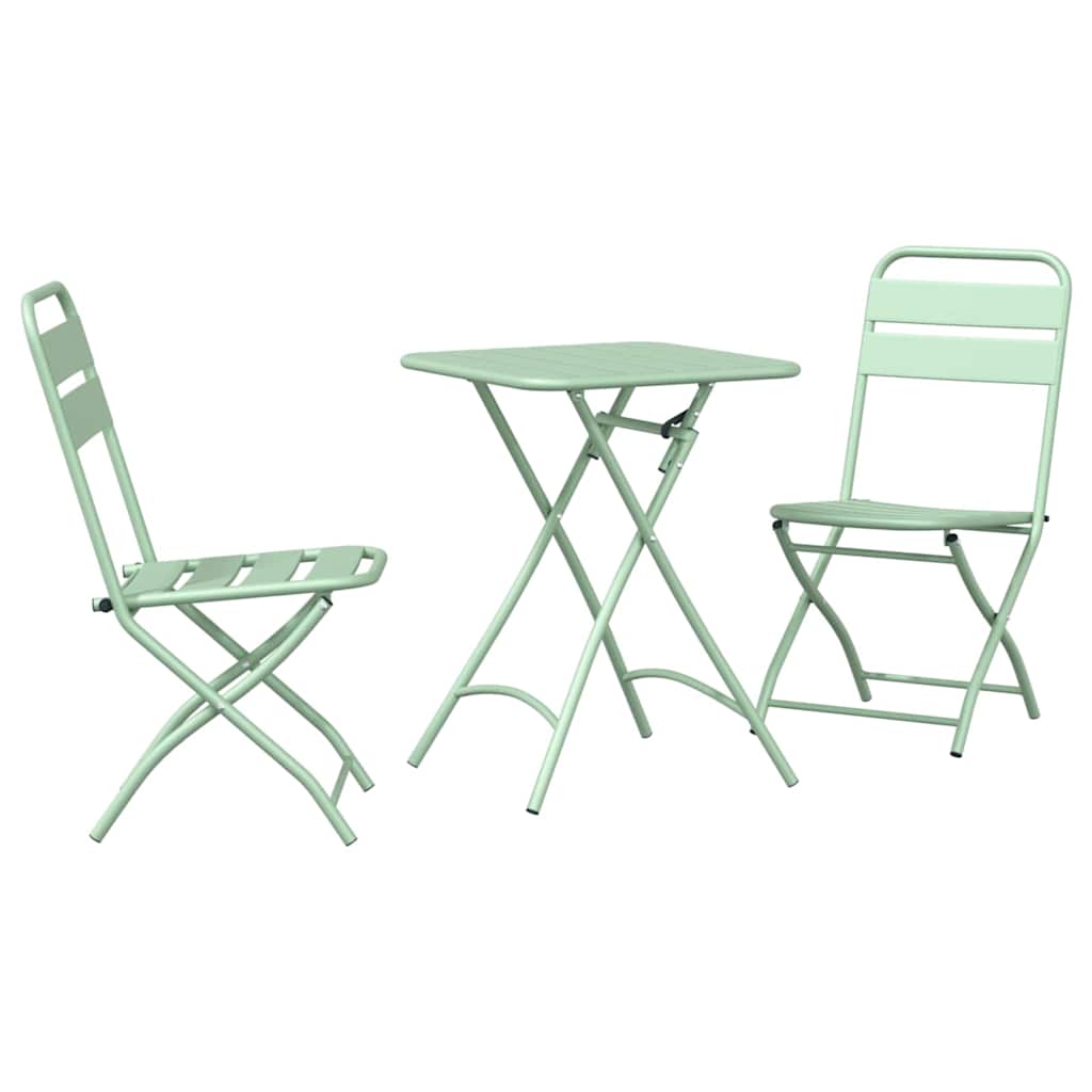 Bistroset 3 pcs Groen Staal is nu te koop bij PeponiXL, paradijselijk wonen!