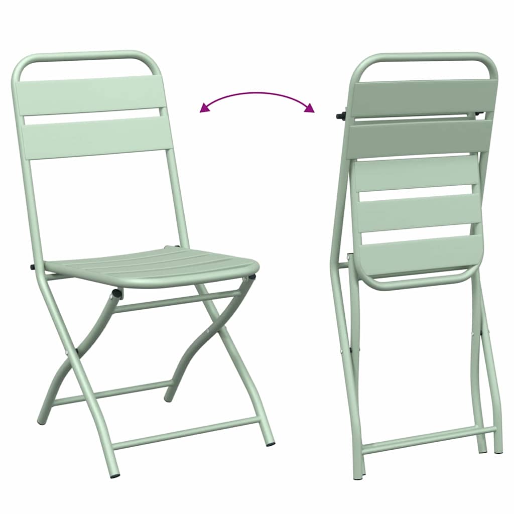 Bistroset 3 pcs Groen Staal is nu te koop bij PeponiXL, paradijselijk wonen!