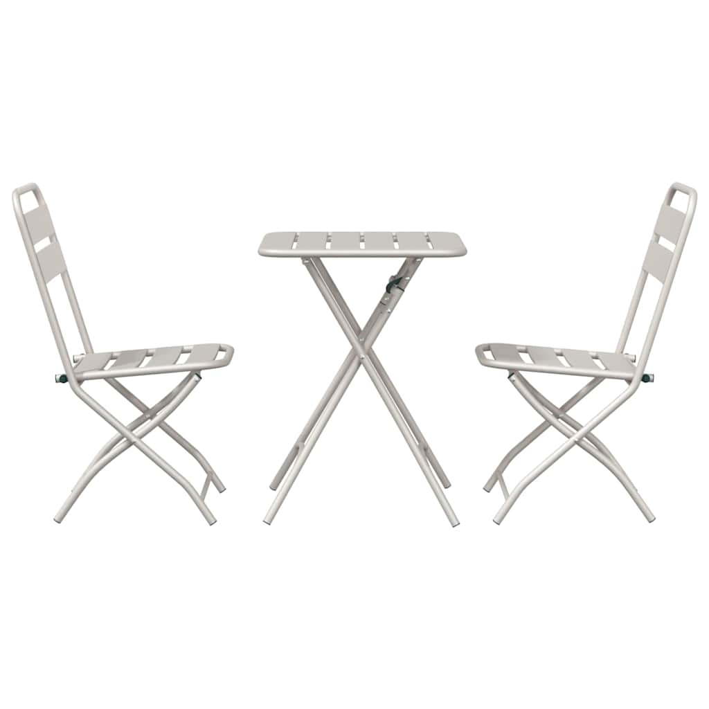 Bistroset 3 pcs Beige Staal is nu te koop bij PeponiXL, paradijselijk wonen!