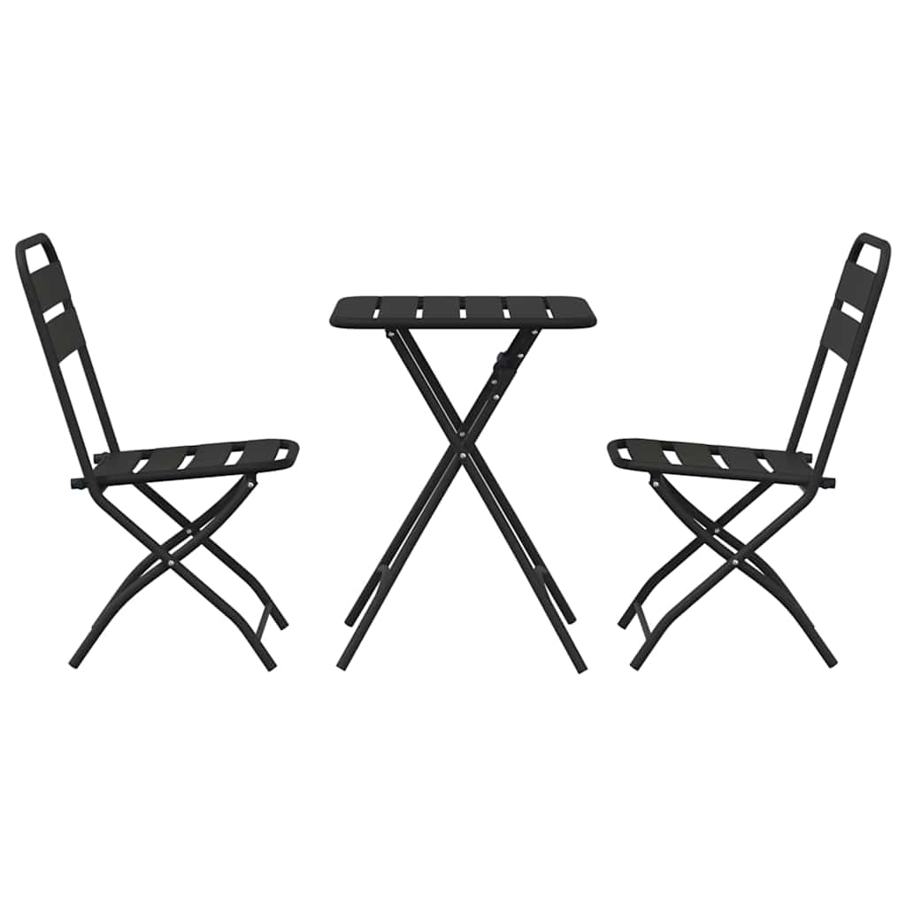 Bistroset 3 pcs Antraciet Staal is nu te koop bij PeponiXL, paradijselijk wonen!