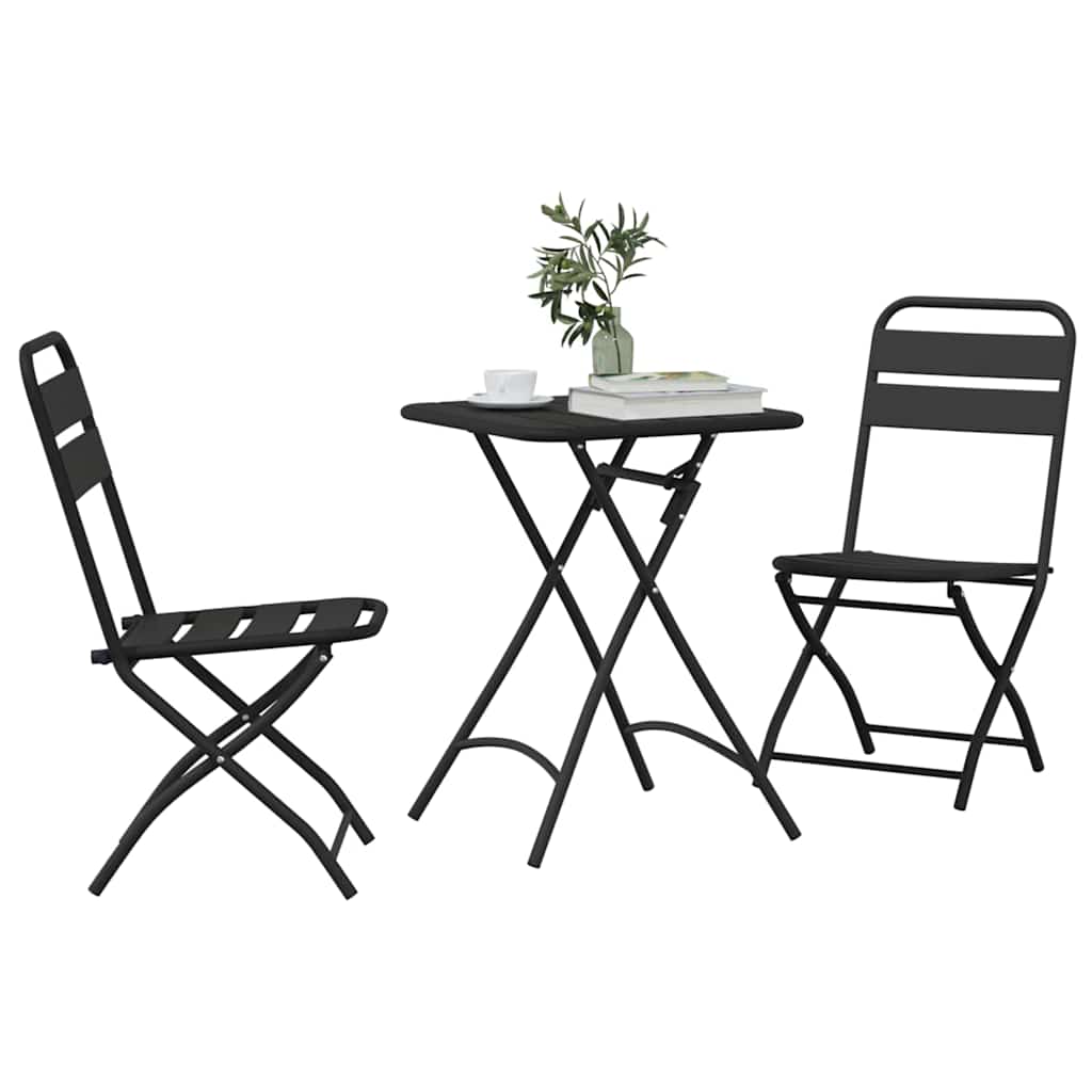 Bistroset 3 pcs Antraciet Staal is nu te koop bij PeponiXL, paradijselijk wonen!