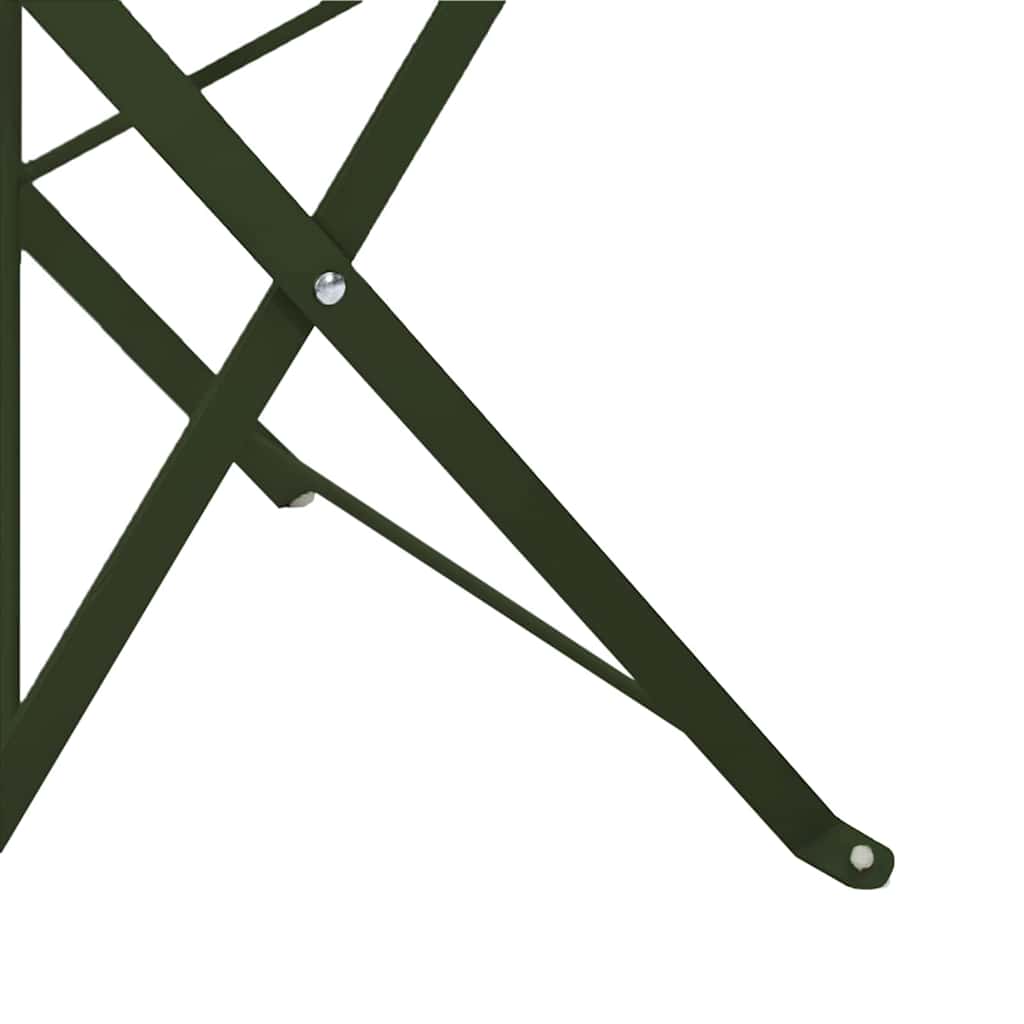 Tuin Opvouwbare Stoel 2 pcs Groen 42 x 46 x 82cm Metaal is nu te koop bij PeponiXL, paradijselijk wonen!