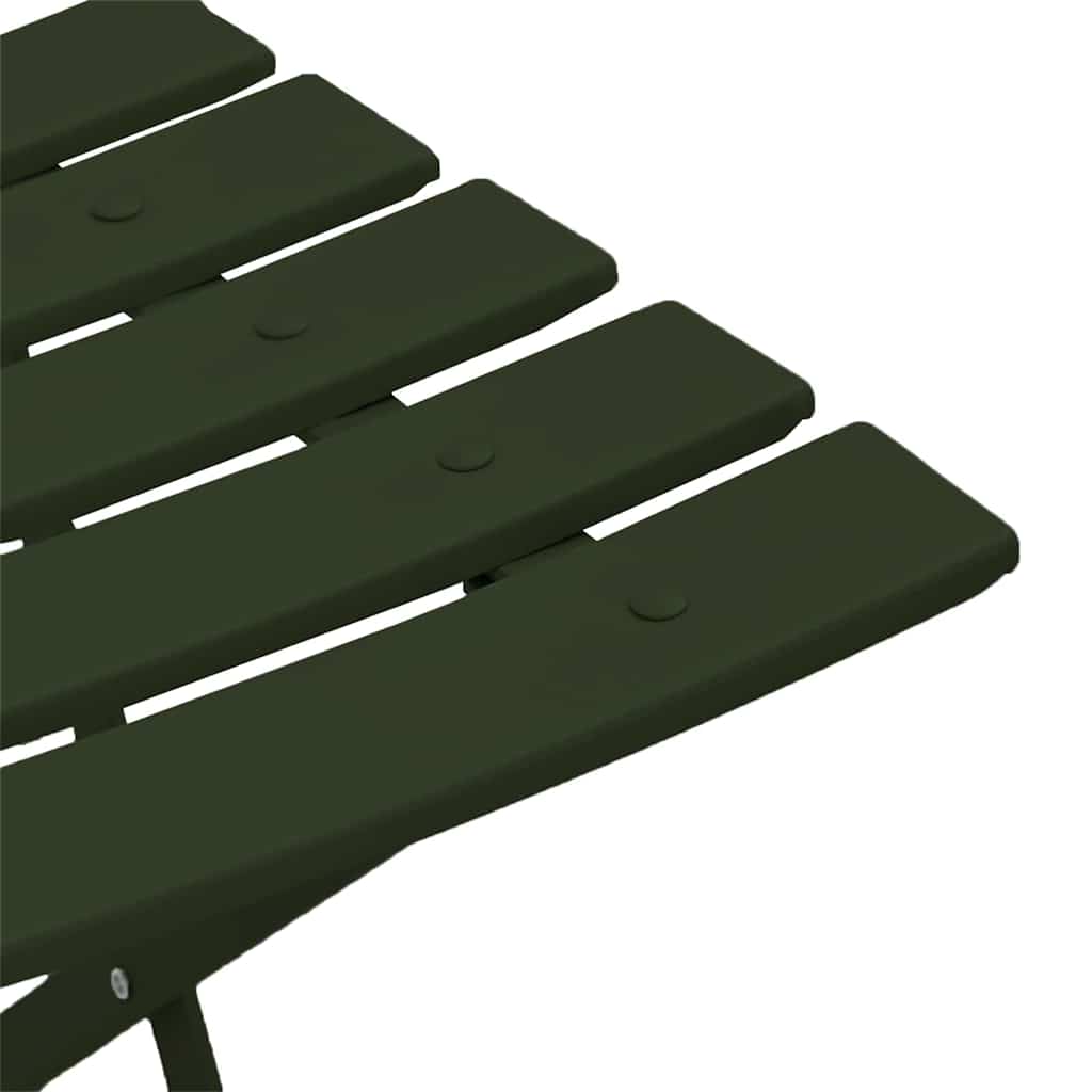 Tuin Opvouwbare Stoel 2 pcs Groen 42 x 46 x 82cm Metaal is nu te koop bij PeponiXL, paradijselijk wonen!