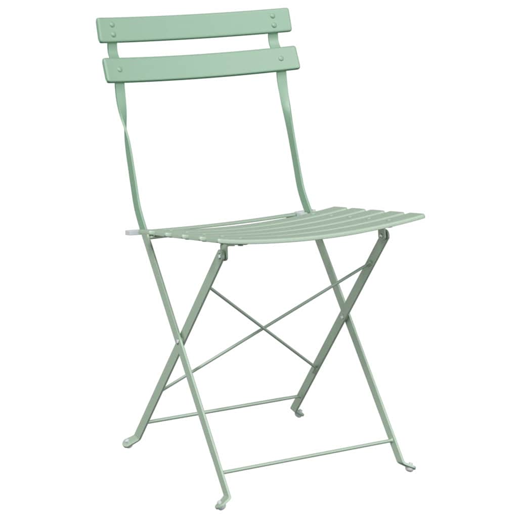 Tuin Opvouwbare Stoel 2 pcs Licht muntgroen 42 x 46 x 82cm is nu te koop bij PeponiXL, paradijselijk wonen!