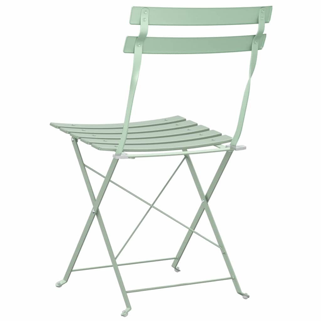 Tuin Opvouwbare Stoel 2 pcs Licht muntgroen 42 x 46 x 82cm is nu te koop bij PeponiXL, paradijselijk wonen!