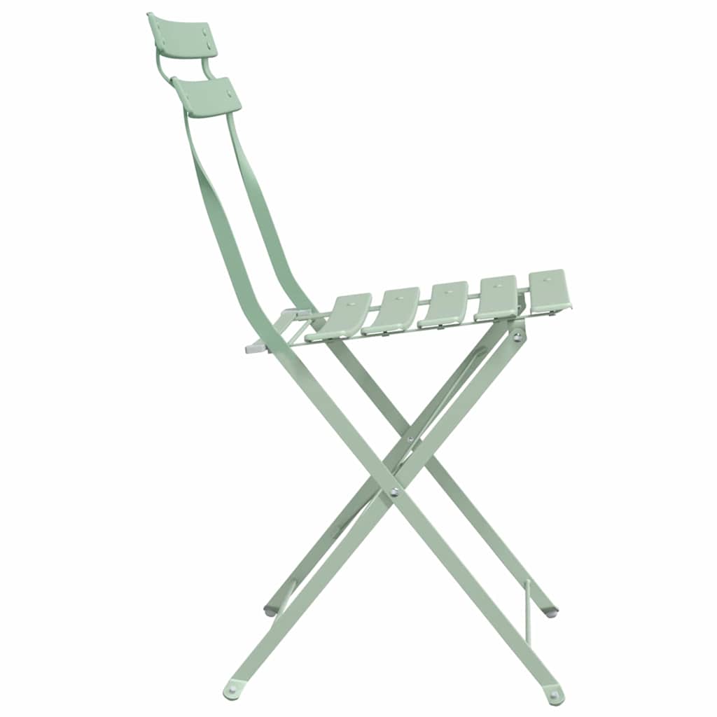 Tuin Opvouwbare Stoel 2 pcs Licht muntgroen 42 x 46 x 82cm is nu te koop bij PeponiXL, paradijselijk wonen!