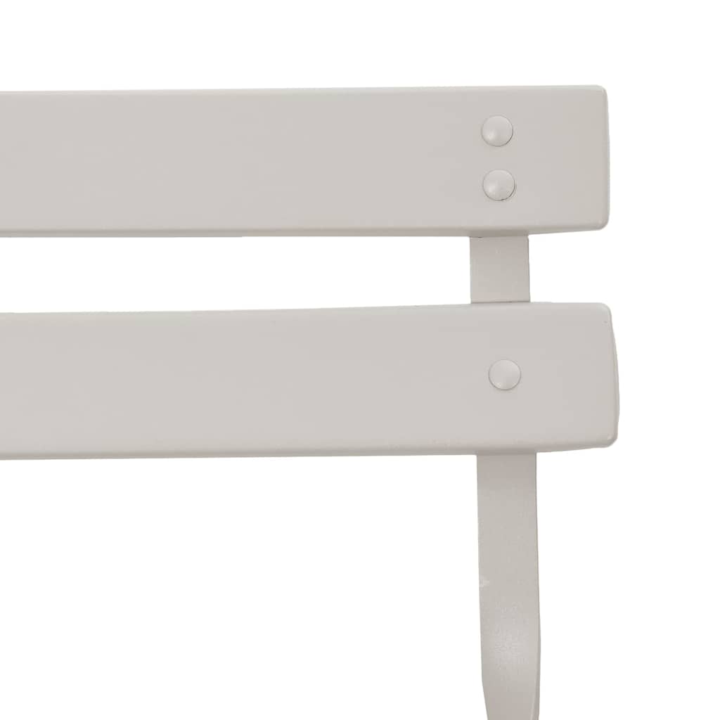 Tuin Opvouwbare Stoel 2 pcs Beige 42 x 46 x 82cm Metaal is nu te koop bij PeponiXL, paradijselijk wonen!