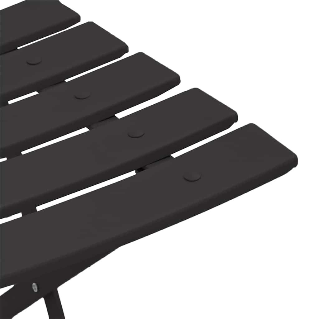 Tuin Opvouwbare Stoel 2 pcs Antraciet 42 x 46 x 82cm Metaal is nu te koop bij PeponiXL, paradijselijk wonen!
