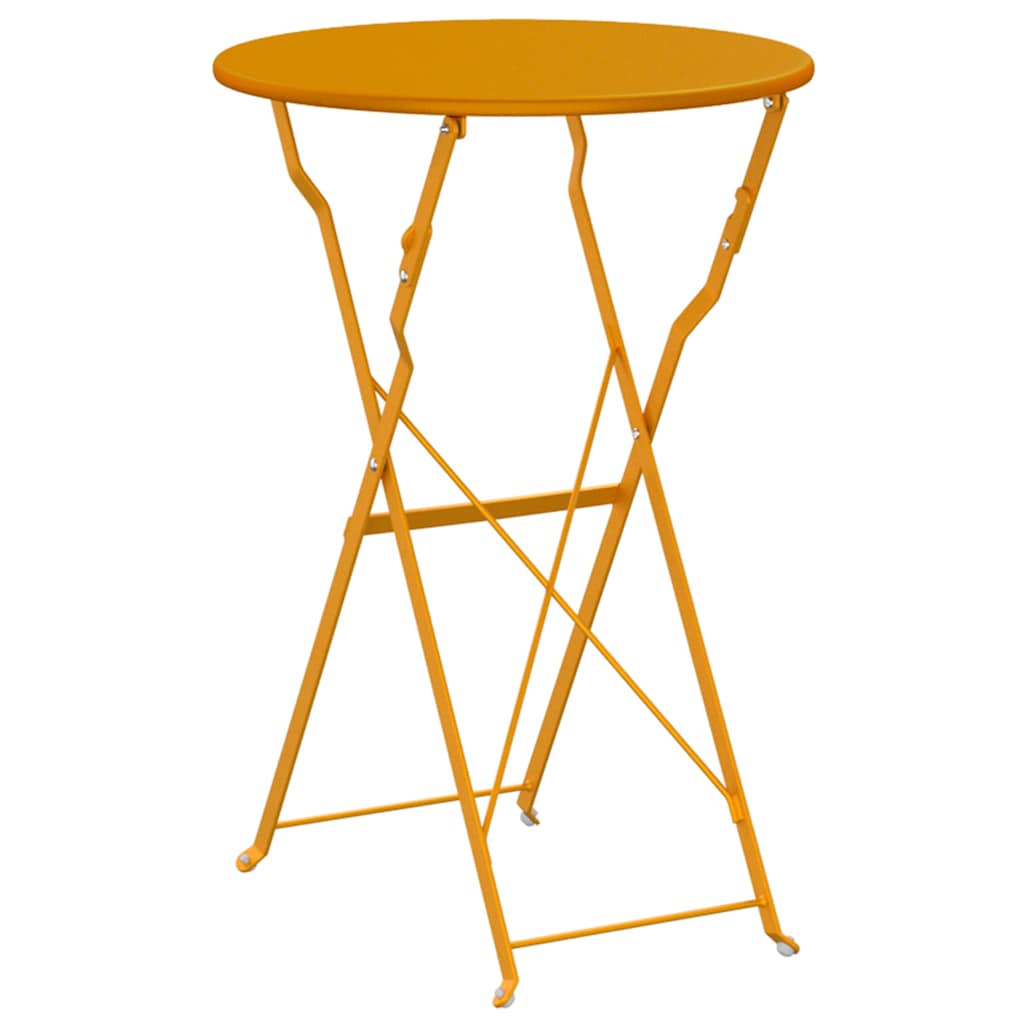 Bistrotafel Mosterdgeel Ø 50 x 71 cm Poedercoating staal is nu te koop bij PeponiXL, paradijselijk wonen!