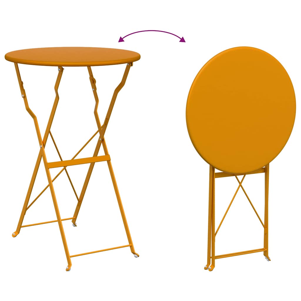 Bistrotafel Mosterdgeel Ø 50 x 71 cm Poedercoating staal is nu te koop bij PeponiXL, paradijselijk wonen!