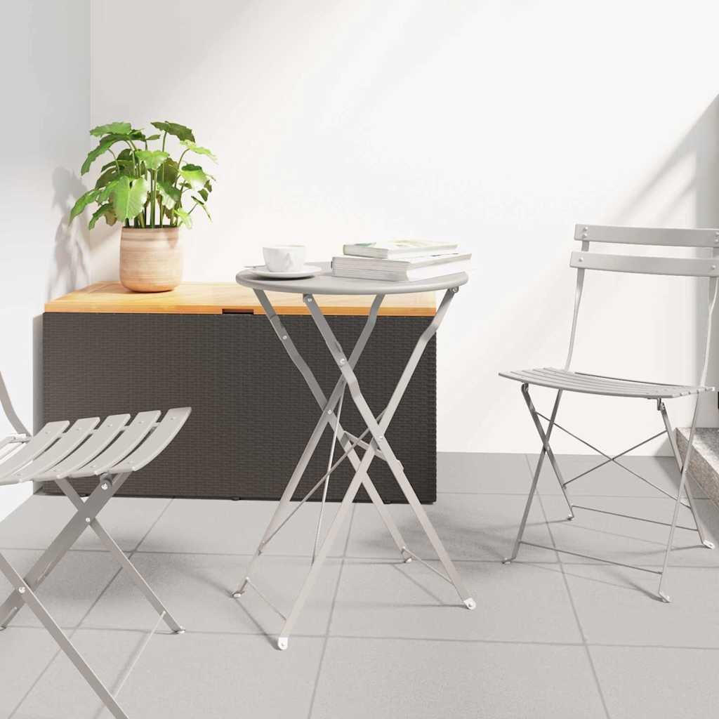 Bistrotafel Beige Ø 50 x 71 cm Poedercoating staal is nu te koop bij PeponiXL, paradijselijk wonen!