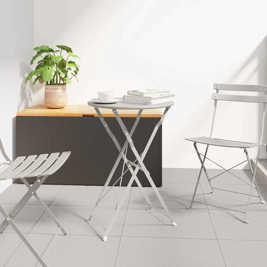 Bistrotafel Beige Ø 50 x 71 cm Poedercoating staal is nu te koop bij PeponiXL, paradijselijk wonen!