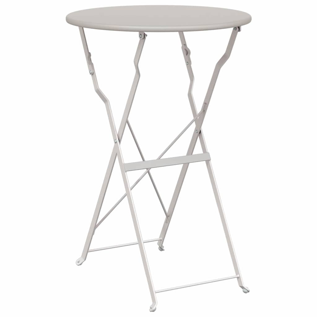 Bistrotafel Beige Ø 50 x 71 cm Poedercoating staal is nu te koop bij PeponiXL, paradijselijk wonen!