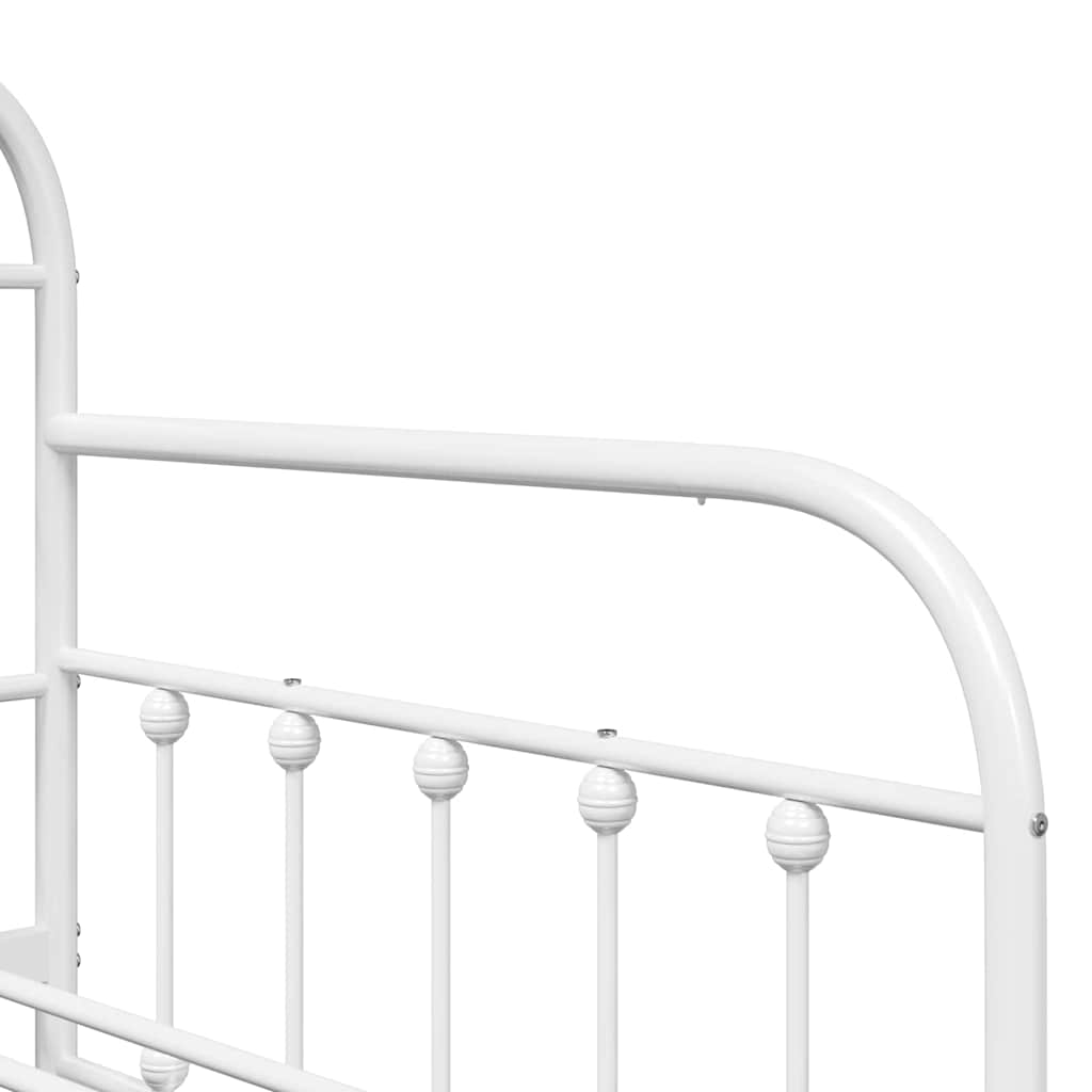 Bedframe voor een daybed Wit 90 x 200 cm Gepoedercoat staal is nu te koop bij PeponiXL, paradijselijk wonen!