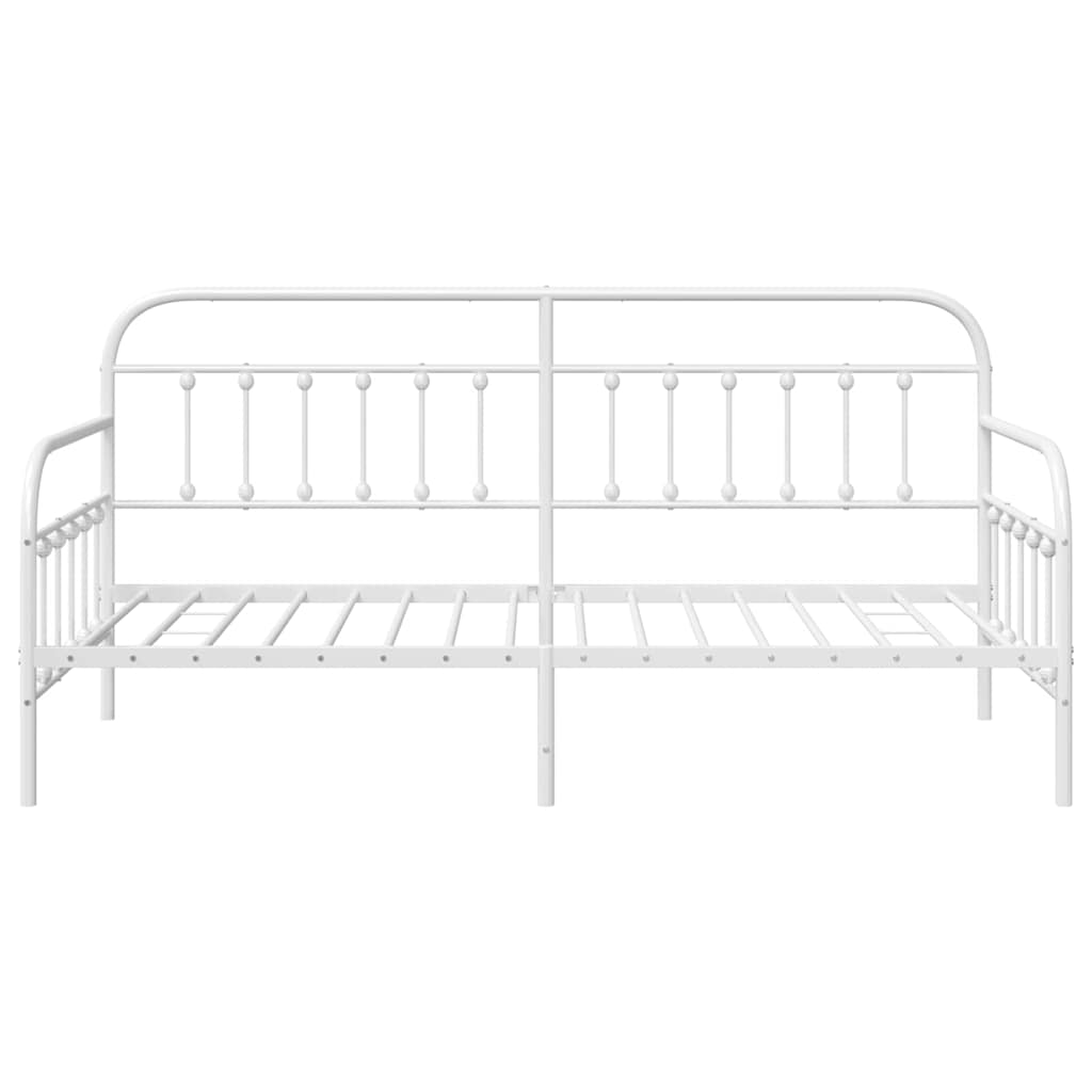 Bedframe voor een daybed Wit 90 x 200 cm Gepoedercoat staal is nu te koop bij PeponiXL, paradijselijk wonen!