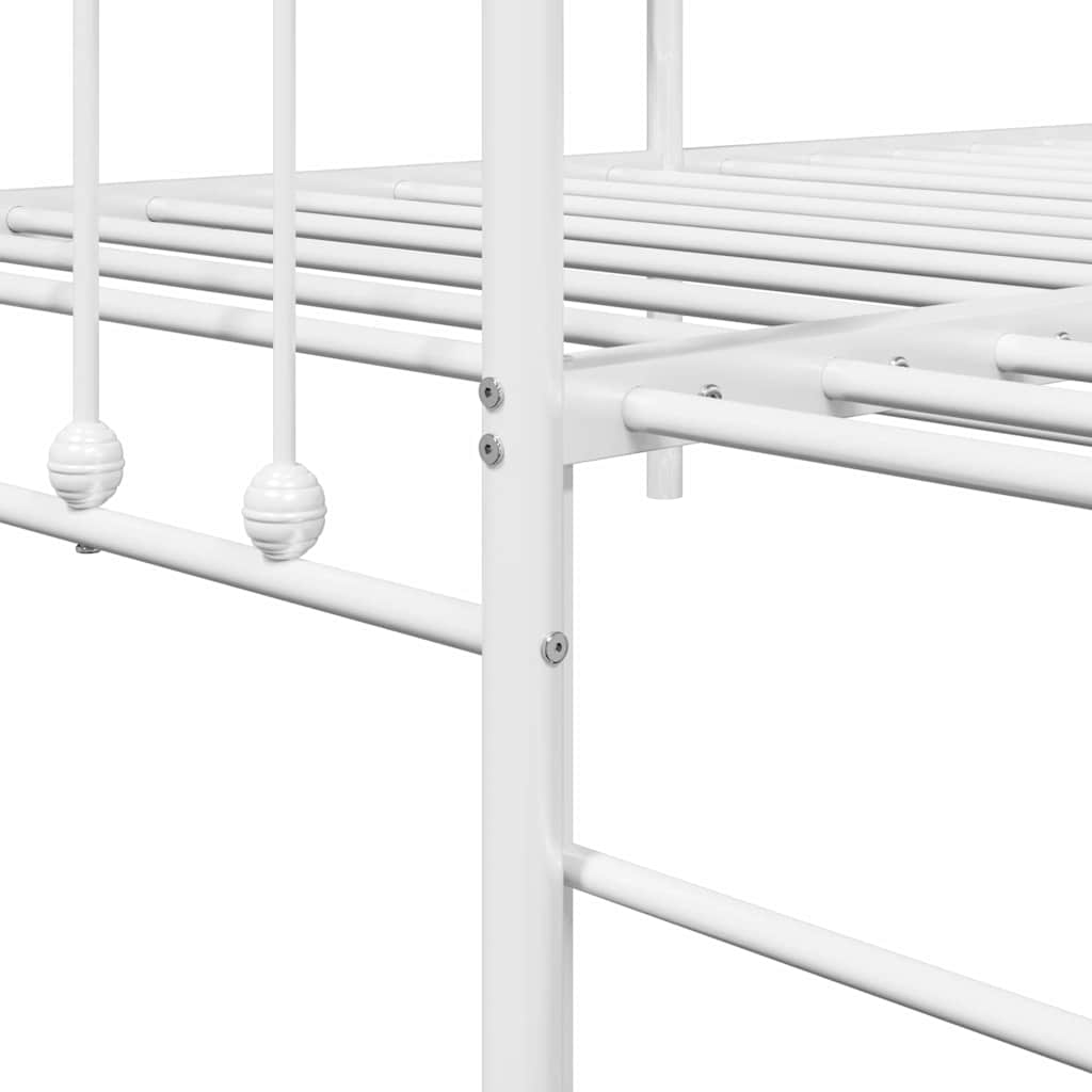 Bedframe voor een daybed Wit 90 x 190 cm Gepoedercoat staal is nu te koop bij PeponiXL, paradijselijk wonen!