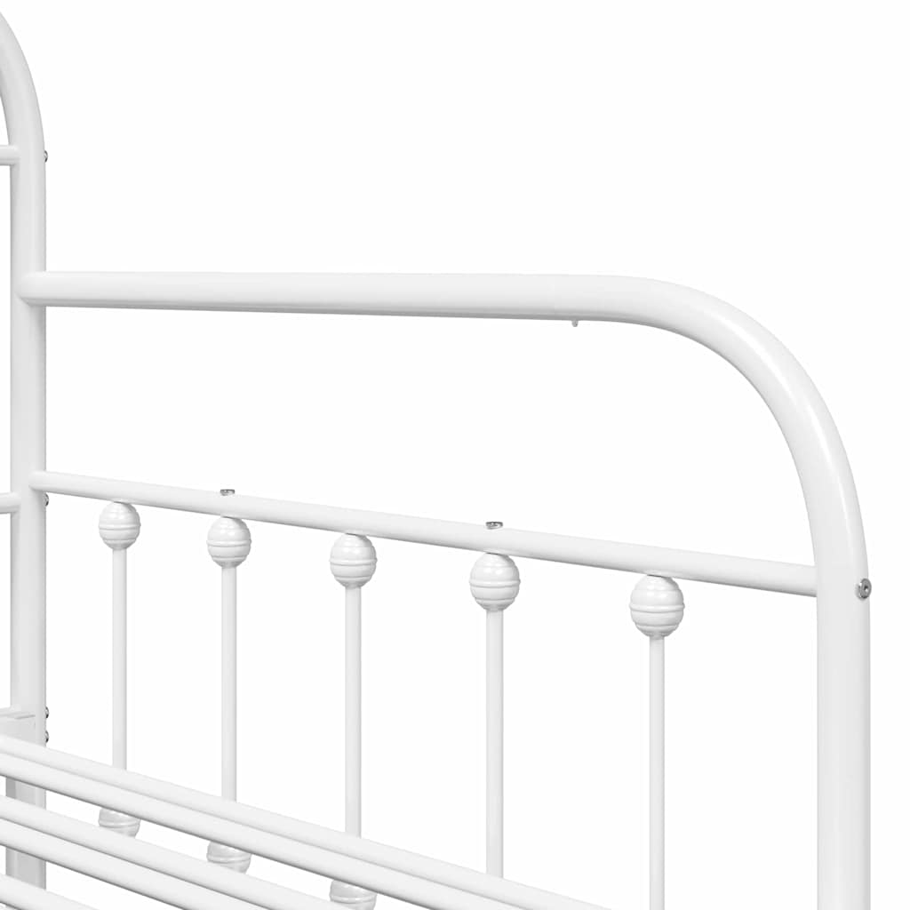 Bedframe voor een daybed Wit 100 x 190 cm Gepoedercoat staal is nu te koop bij PeponiXL, paradijselijk wonen!