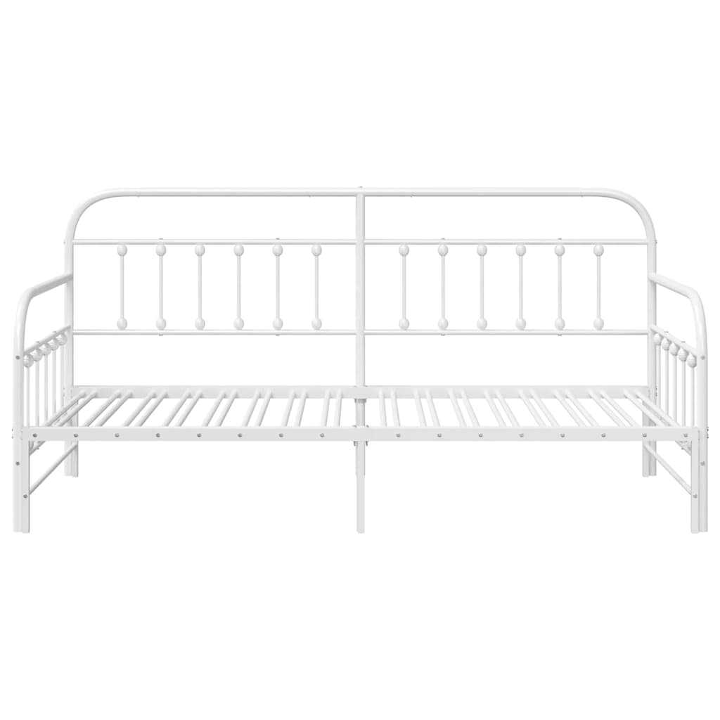 Bedframe voor een daybed Wit 107 x 203 cm Gepoedercoat staal is nu te koop bij PeponiXL, paradijselijk wonen!