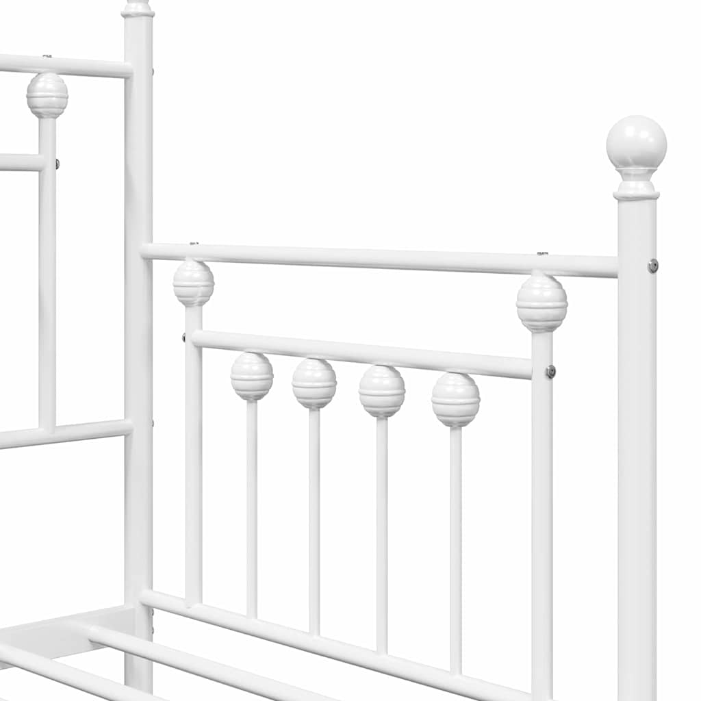 Bedframe voor een daybed Wit 80 x 200 cm Staal is nu te koop bij PeponiXL, paradijselijk wonen!