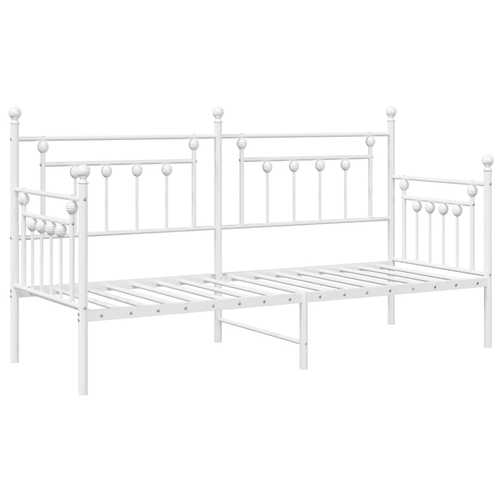 Bedframe voor een daybed Wit 80 x 200 cm Staal is nu te koop bij PeponiXL, paradijselijk wonen!